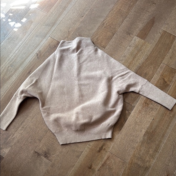 eesome Sweaters - Hi Neck Dolman Sleeve Sweater